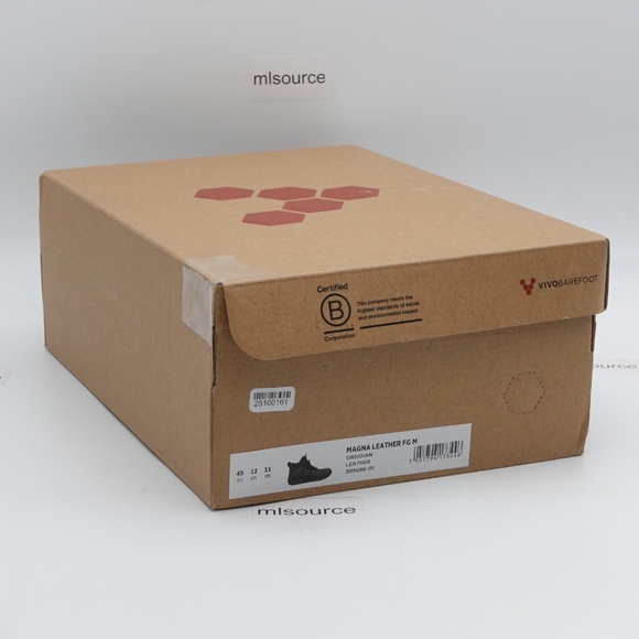 NEW VivoBarefoot Men's Magna Leather FG Barefoot Hiking Boots 309086-01 Obsidian - Picture 12 of 13